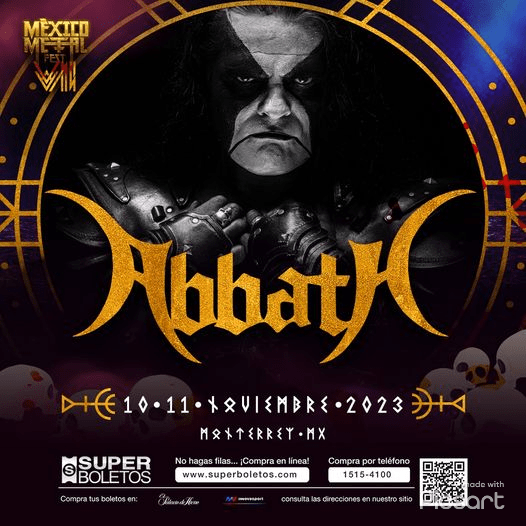 ABBATH – Confirmed for Mexico Metal Fest VII