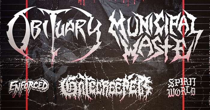 OBITUARY – Teaming Up With MUNICIPAL WASTE For “The Decibel Magazine Tour 2022”